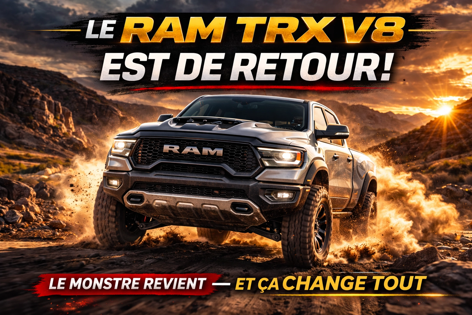 Le retour du V8 RAM TRX