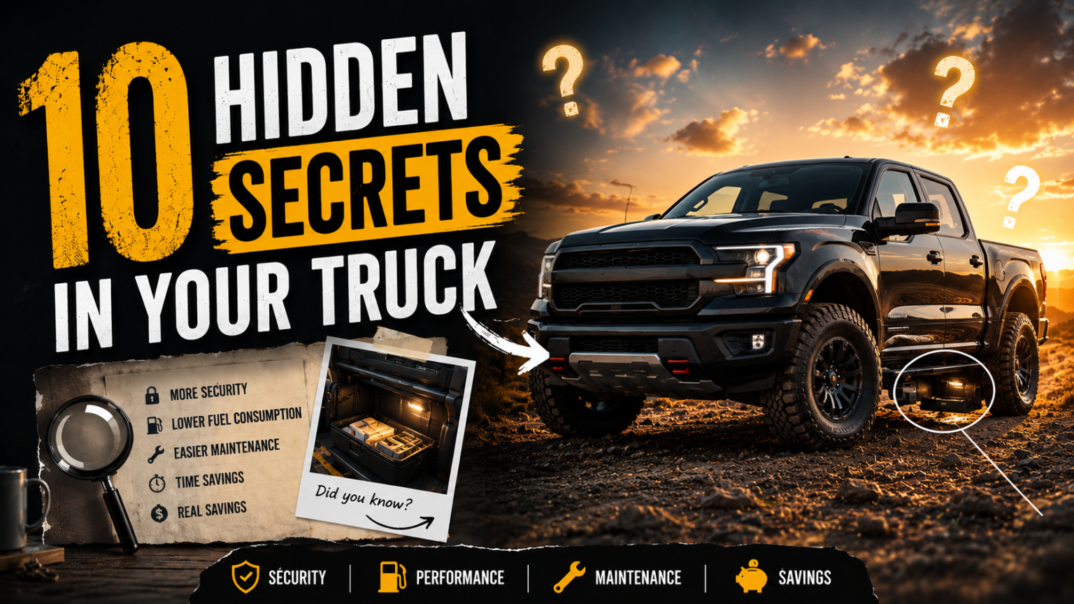 10 hidden secrets in your truck